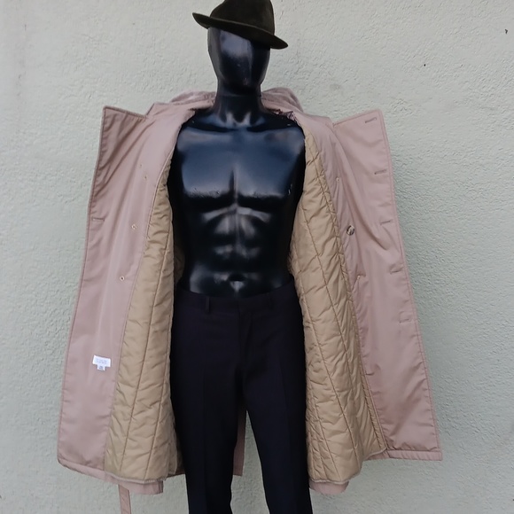 LONDON FOG MEN'S VINTAGE DOUBLE BREASTED LUXURY TRENCH COAT(EXTRA THICK LINING) - Picture 15 of 17